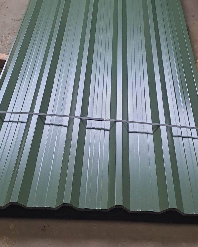 Olive Green Box profile roof sheet